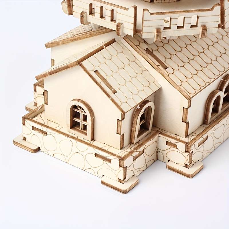 Building Toy Architectural Model Toy Set Style Windmill