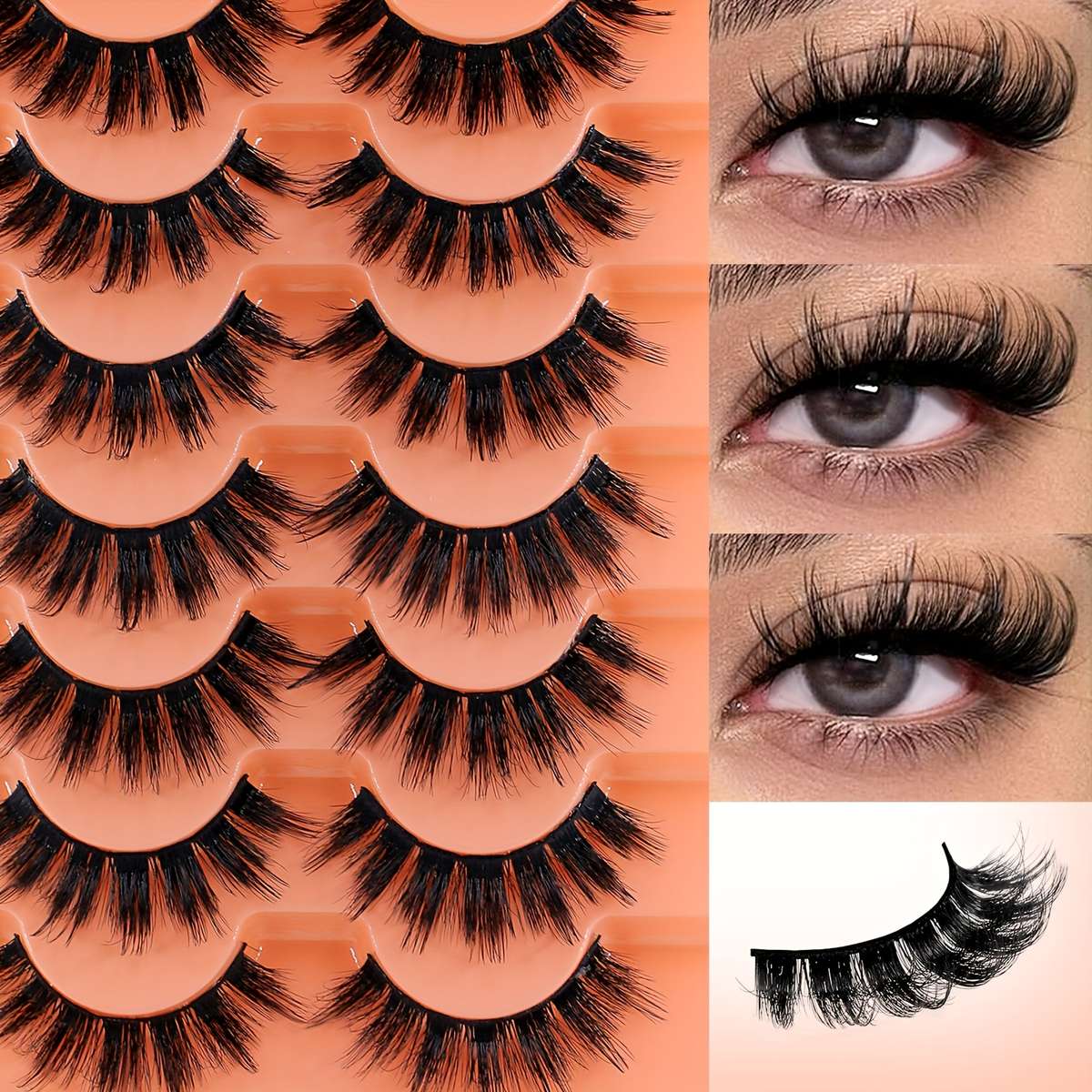 False Eyelashes Style Seven Pairs