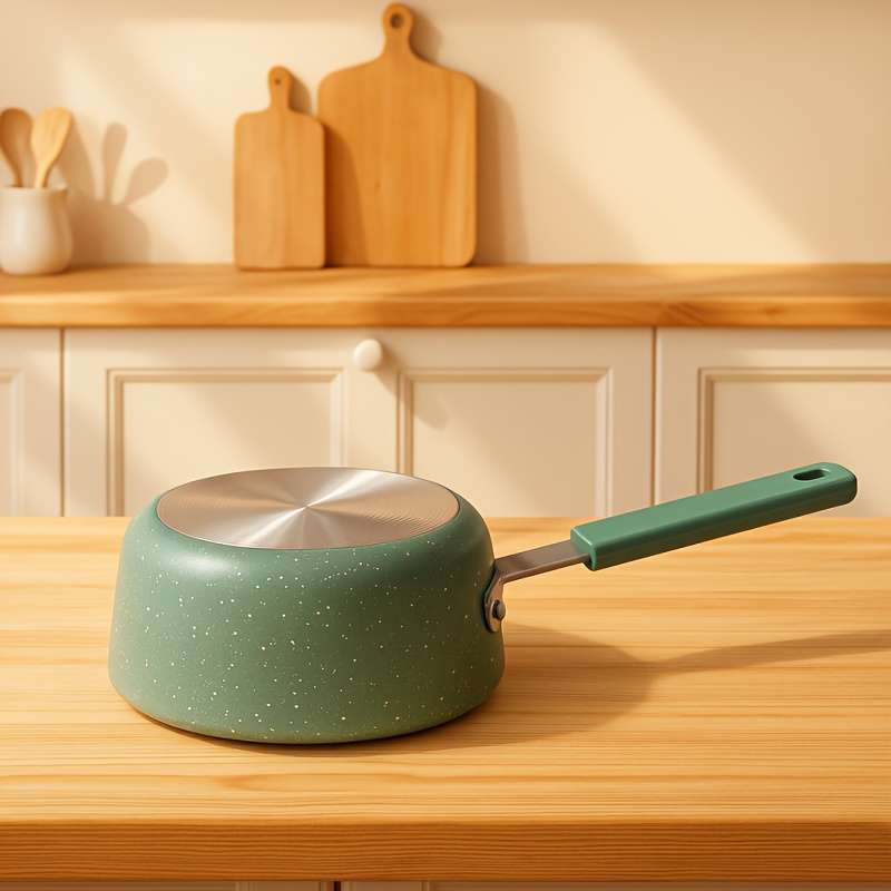 Heavy Duty Colorful Mini Non Stick Milk Pots Party 14Cm