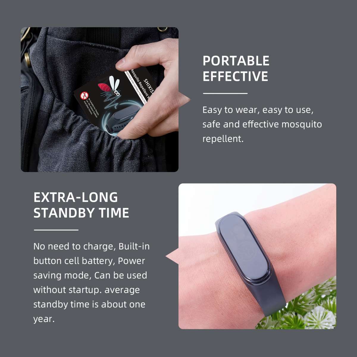 Mosquito Repellent Bracelet Quantity Premium White 2 Boxes