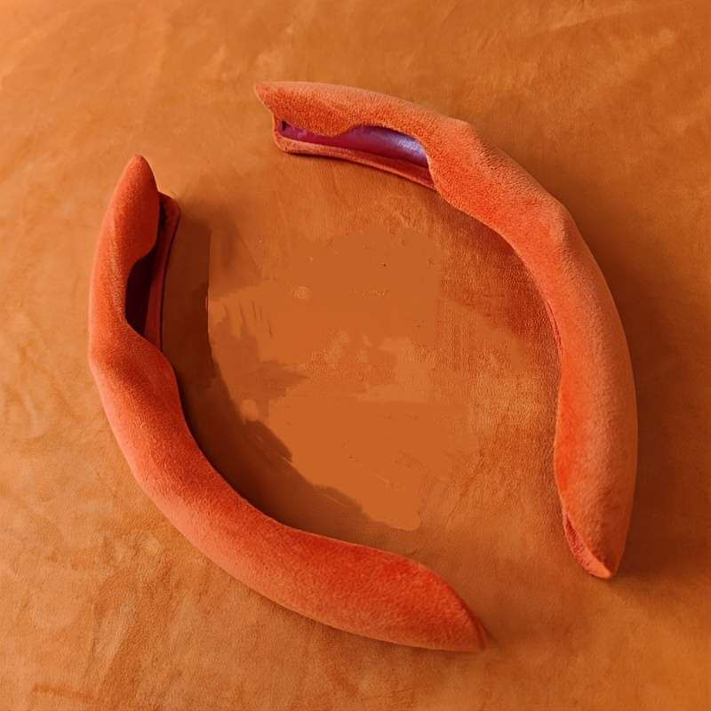 Car Steering Wheel Cover Dark Blue Left And Right Pair