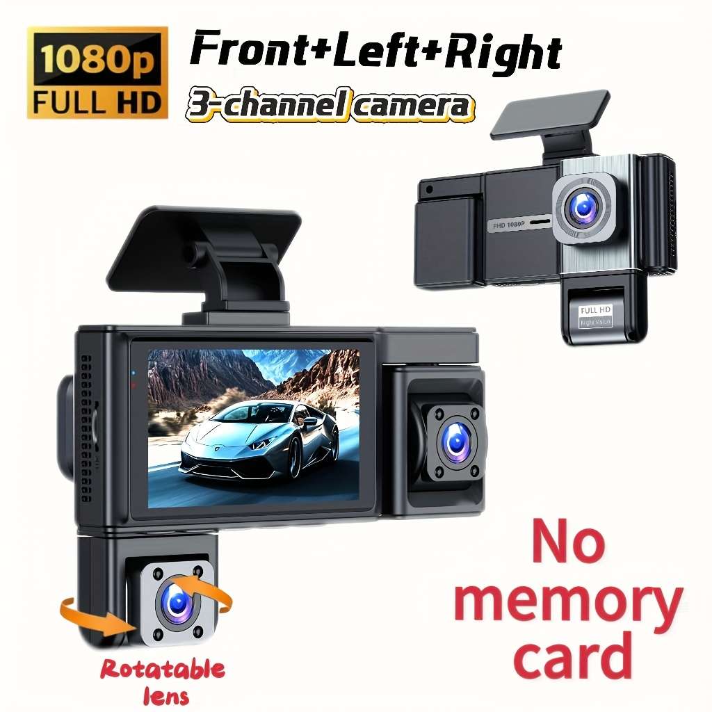 Dashcam Model 3 Cameras  Front Left And Right  With 32Gb Memory Card Included