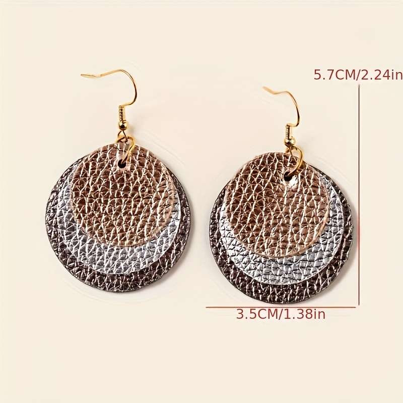 Women S Earrings Color 2 Leopard Print