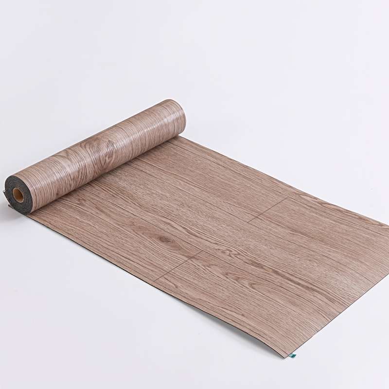 Self Adhesive Floor Stickers Medium Gray Wood Grain 3Rolls