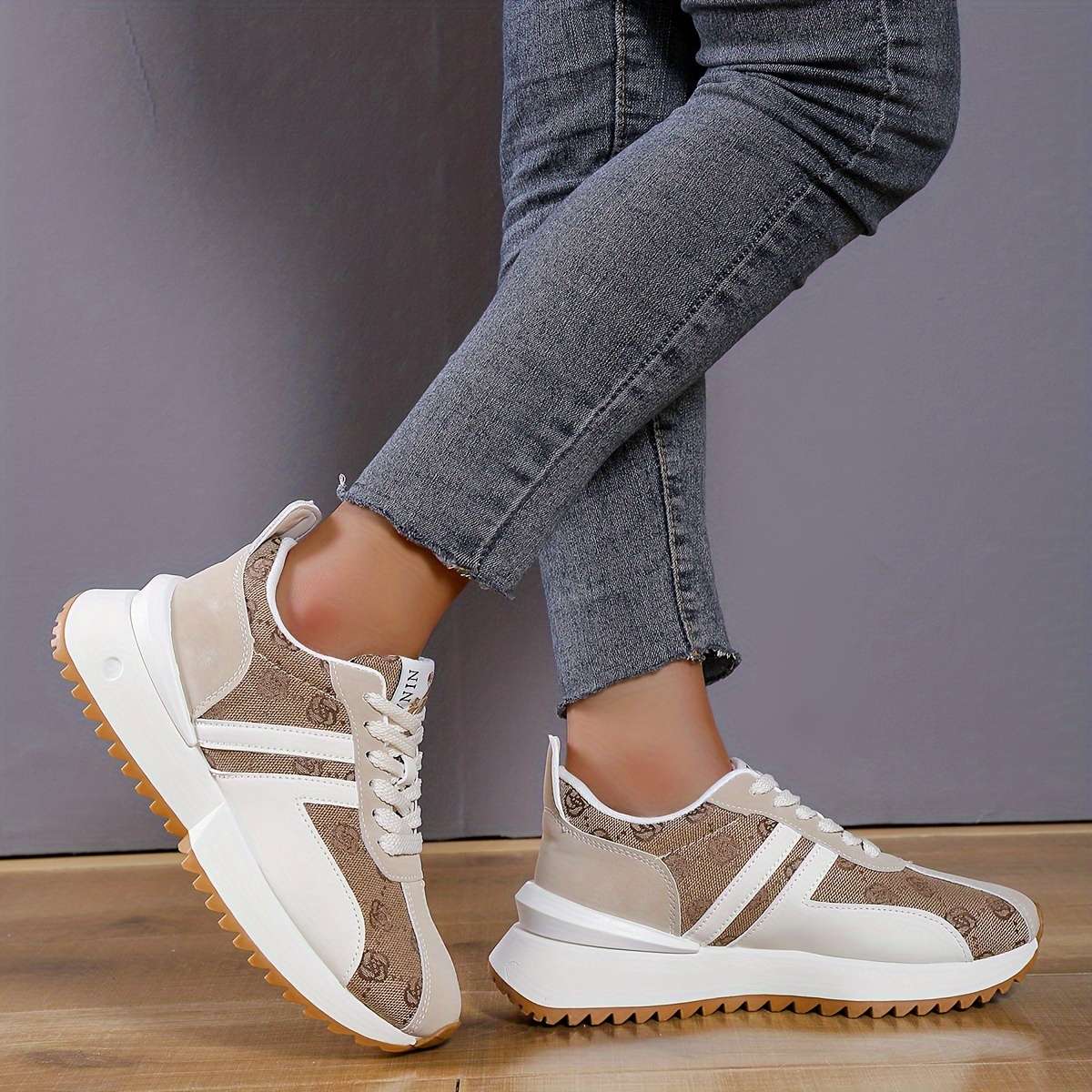 Women S Sneakers Color Khaki Sizeuk 5