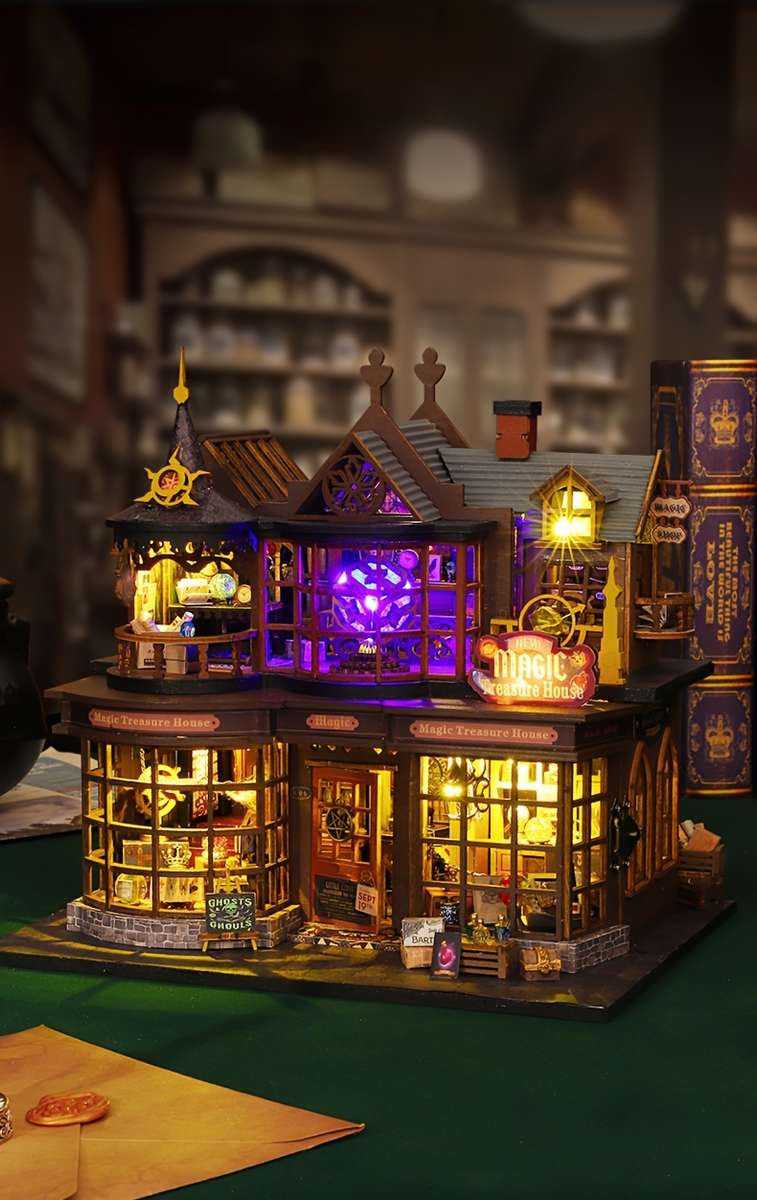 3D House Puzzle Model Style Magic Treasure House