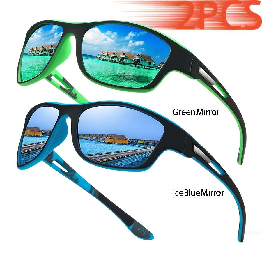 Cycling Glasses Color 2Pcs Greenmirror Icebluemirror