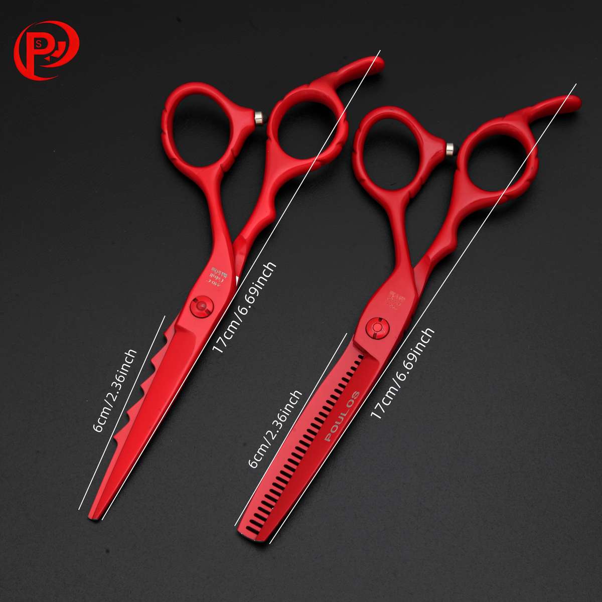 Hairdressing Scissors Style Poulos440C Steel Thinning Scissors  Hair Removal 25%
