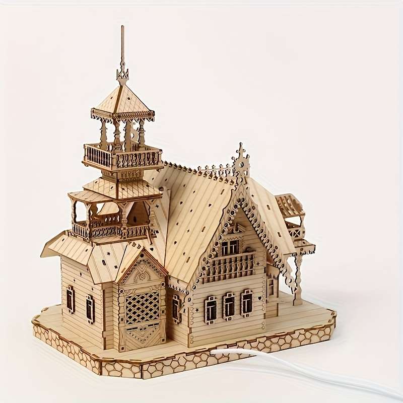 3D Model Desktop Ornaments Model European Villa