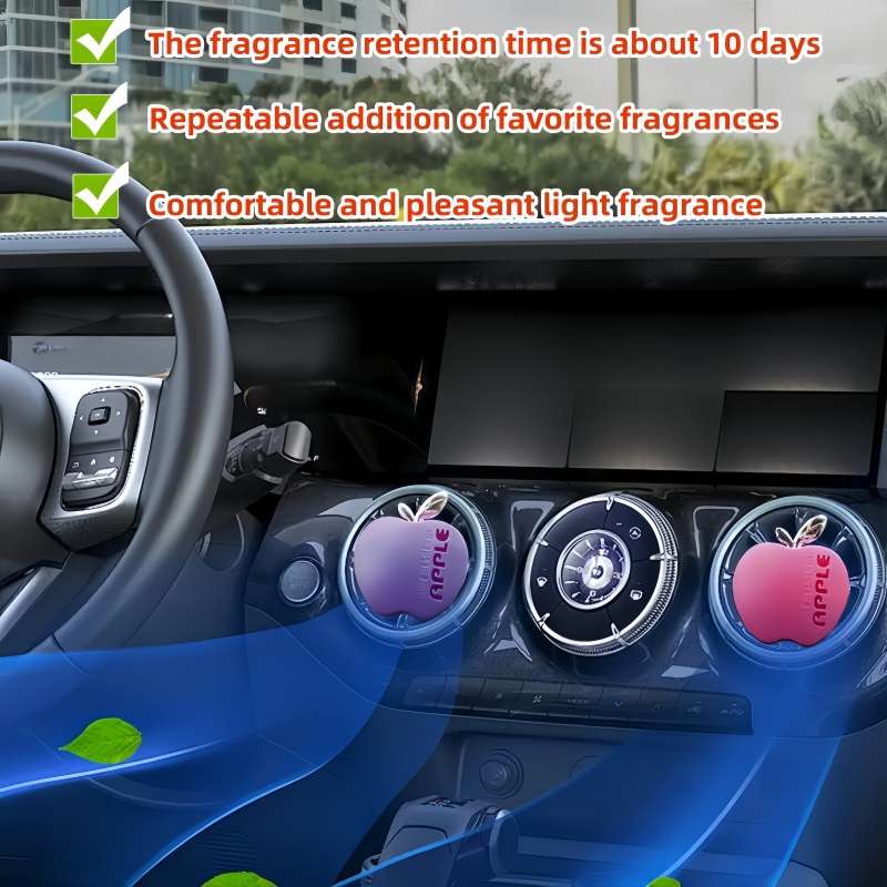 6Pcs Shape Conditioning Freshener Decoration Vent Interior Air Extra Car Clip