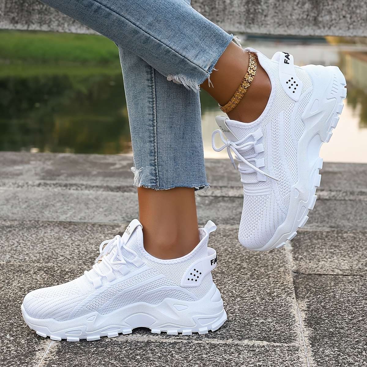 Women S Sneakers Color White Sizeuk 8