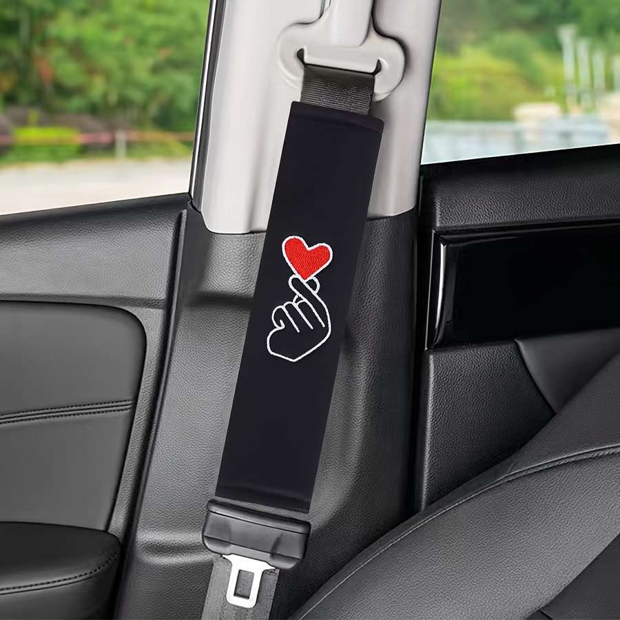 Car Seat Belt Covers 2Pcs Heart