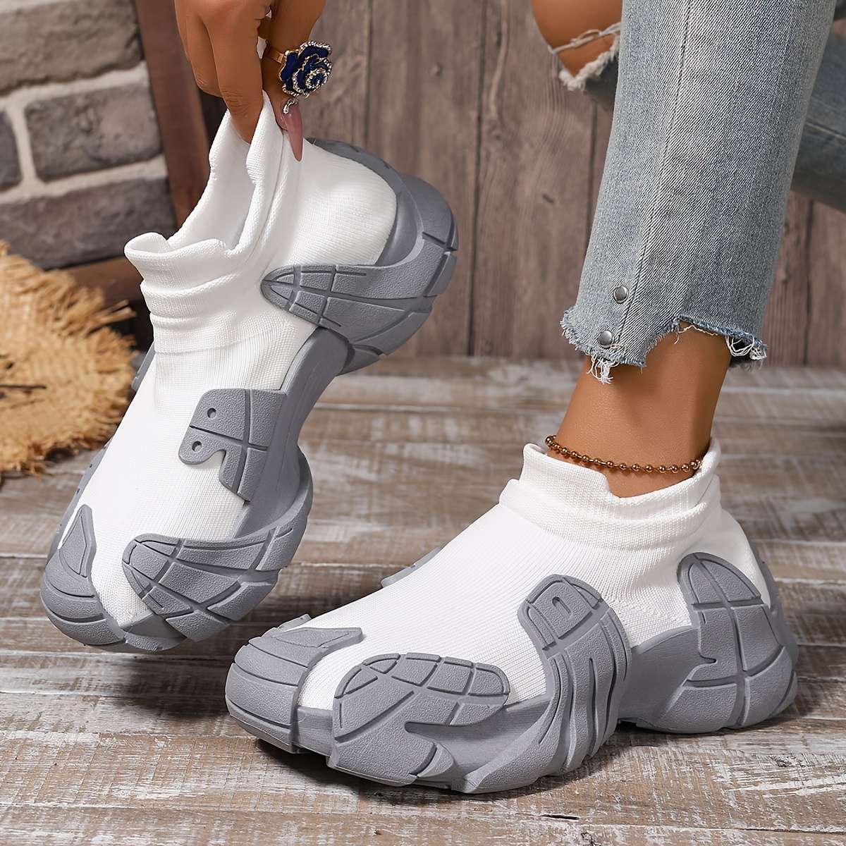 Women S Sneakers Color White Sizeuk 5