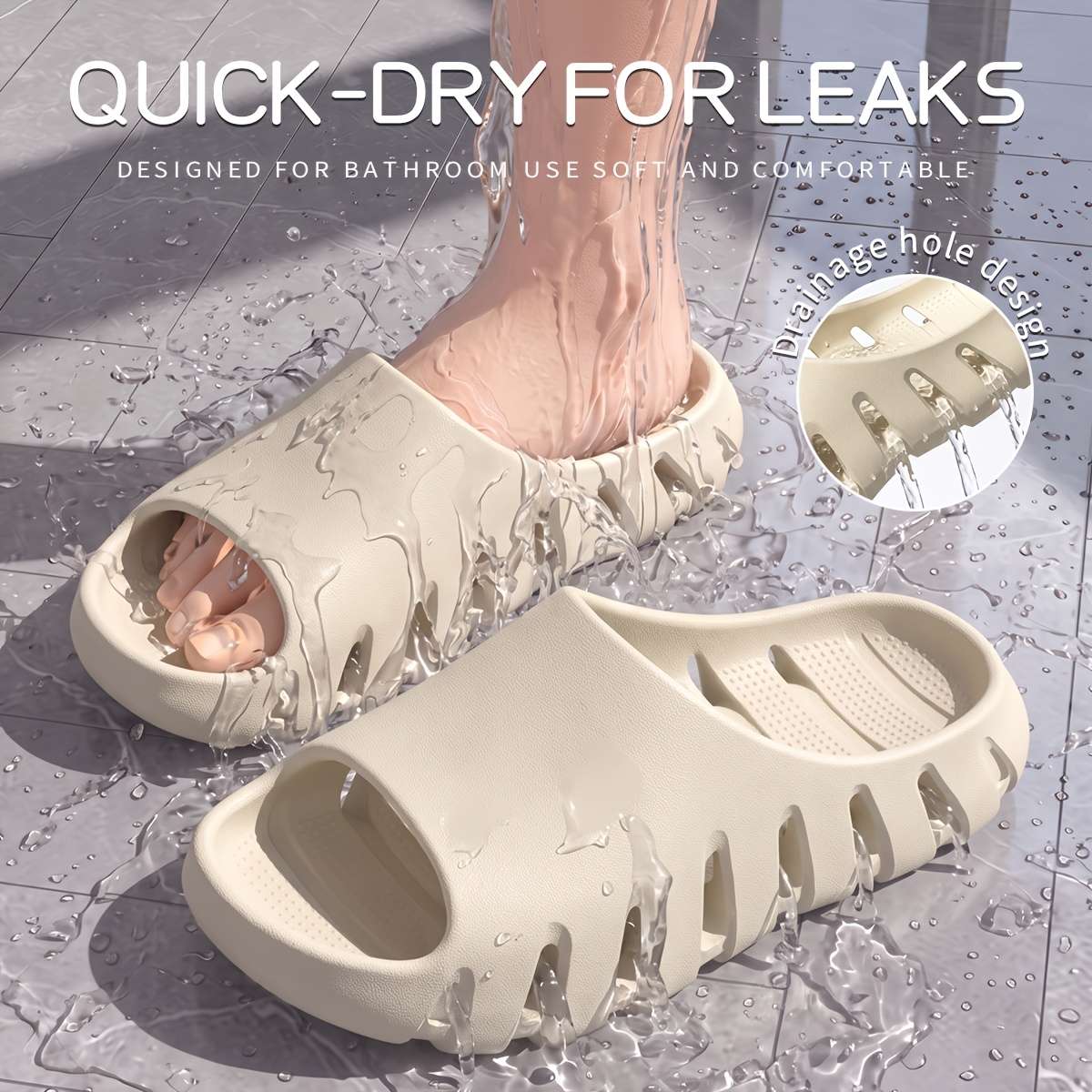 Sandals Color Milky Size Uk 6.5 7