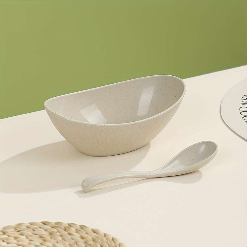 Bowl Color White With A Spoon Modelsmall