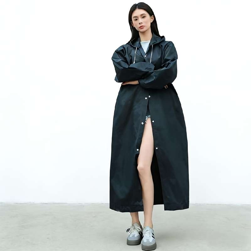 Raincoat Blackgrey Twopiece Set