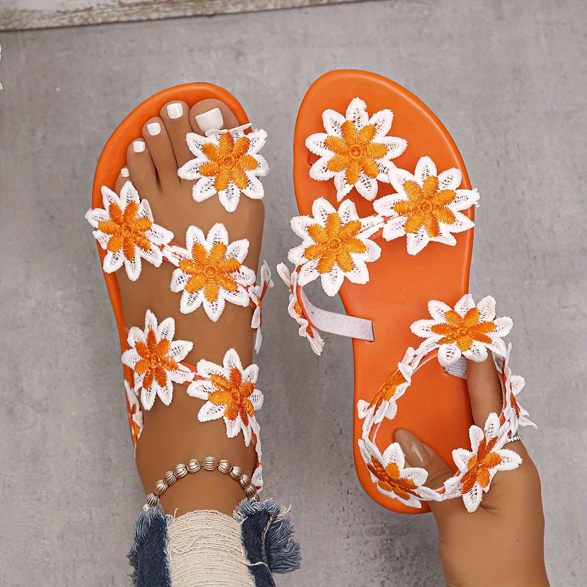 Sandals Color Black Sizeuk 7.5