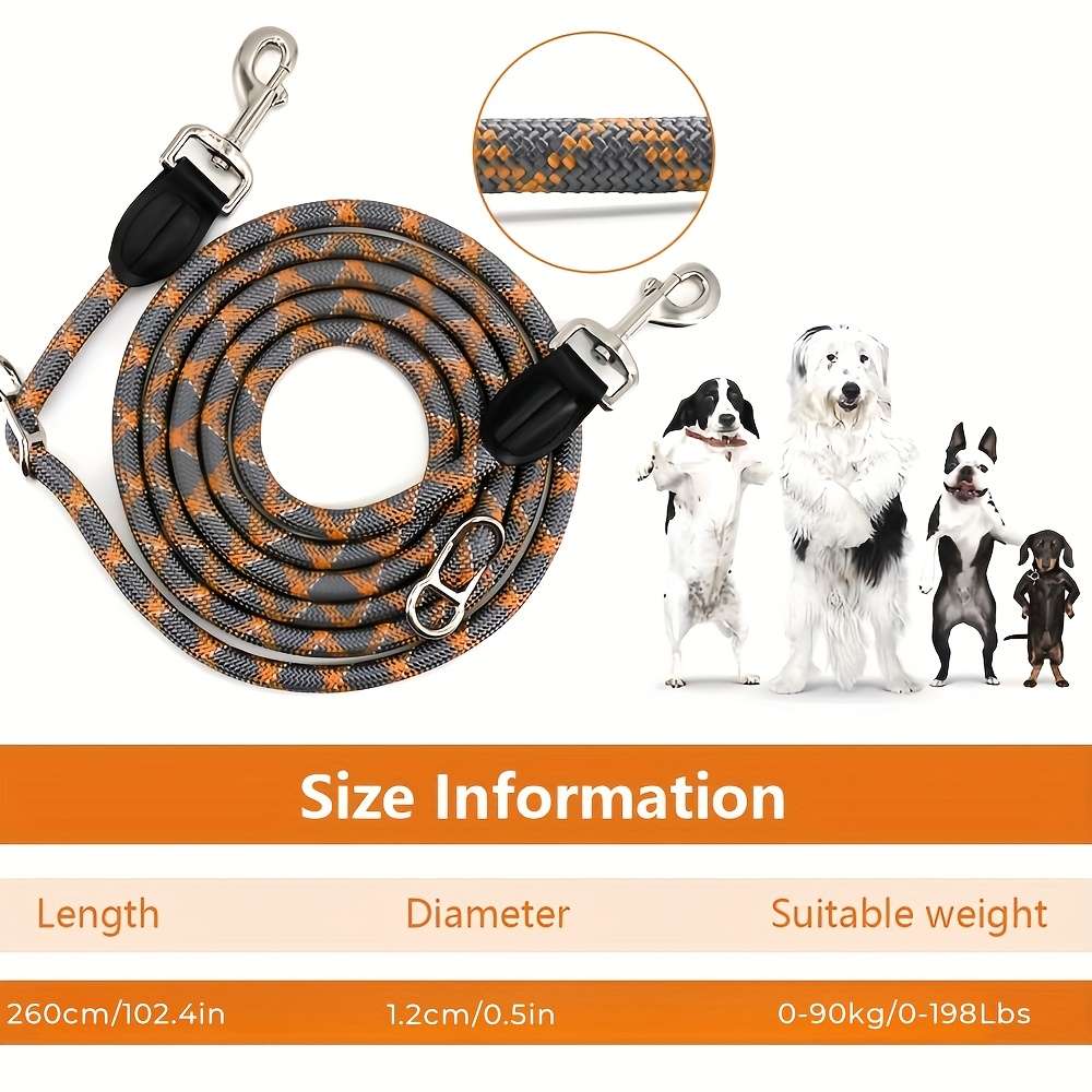 Dog Leash Color Black Size L