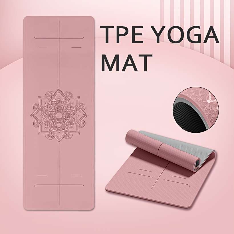 Yoga Mat Pink Size 182.88*80.01*1.12Cm
