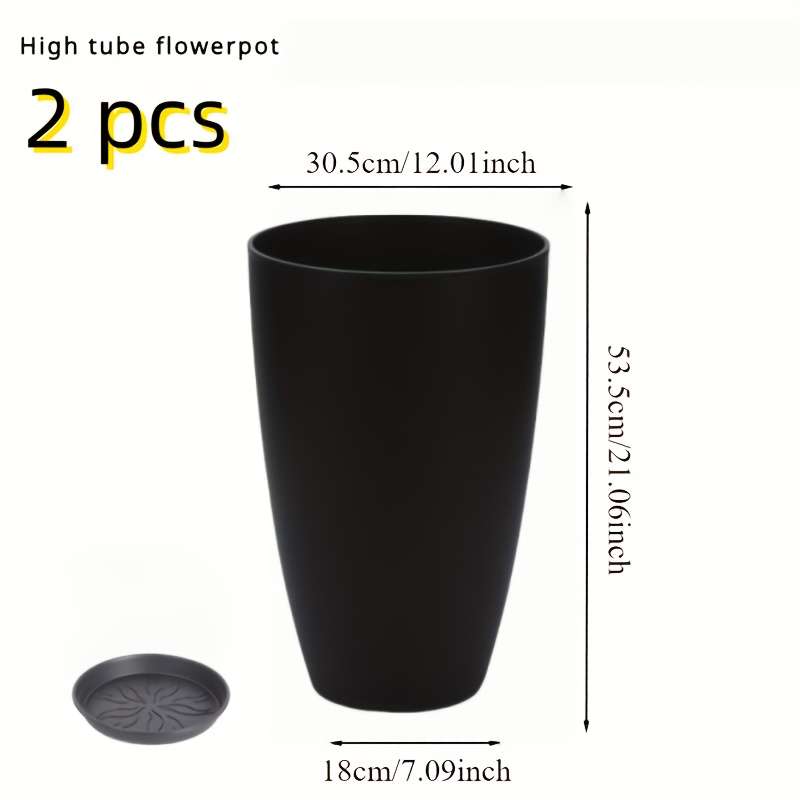 Flowerpot Color Black Quantity2Pcs