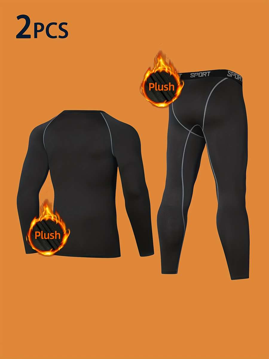 Thermal Underwear Color Black Sizexxxl
