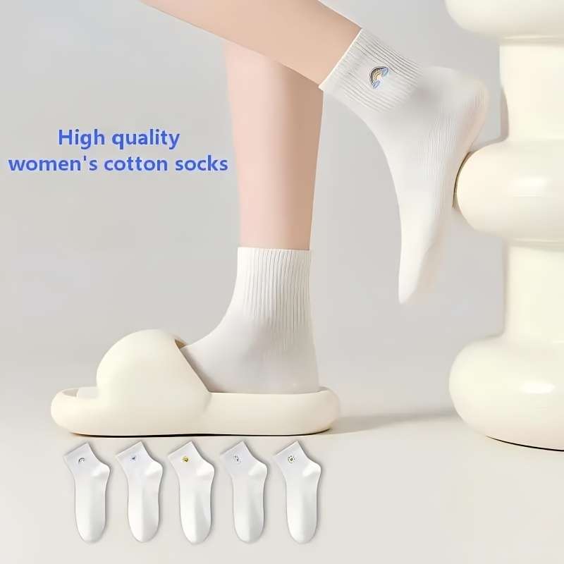 Women S Socks Color 5 Pairs Size Asian Onesize