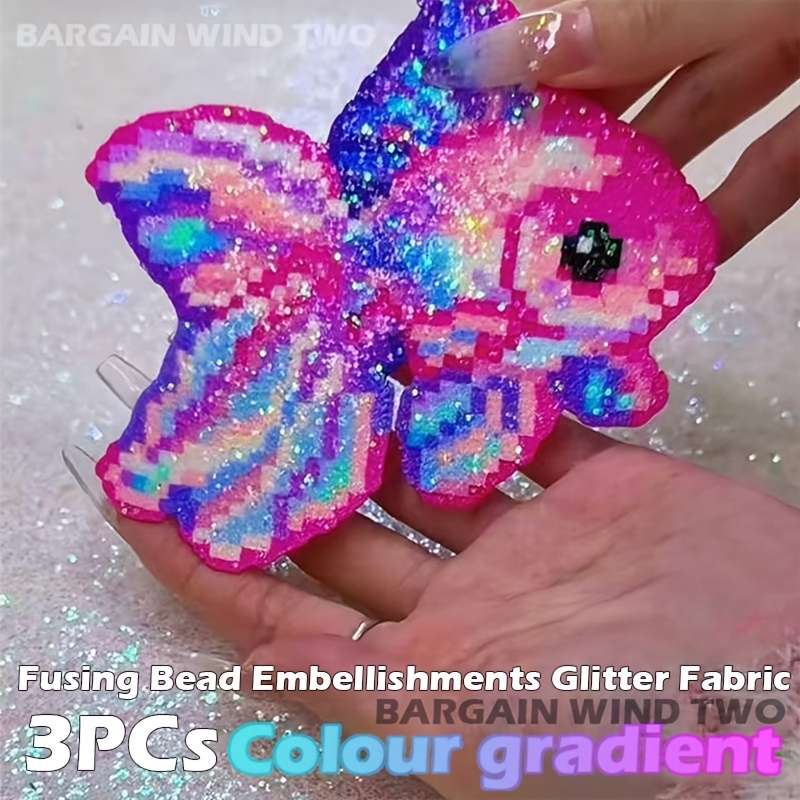 Perler Bead Set Large Granules 30Cmx20Cm 3Pcs