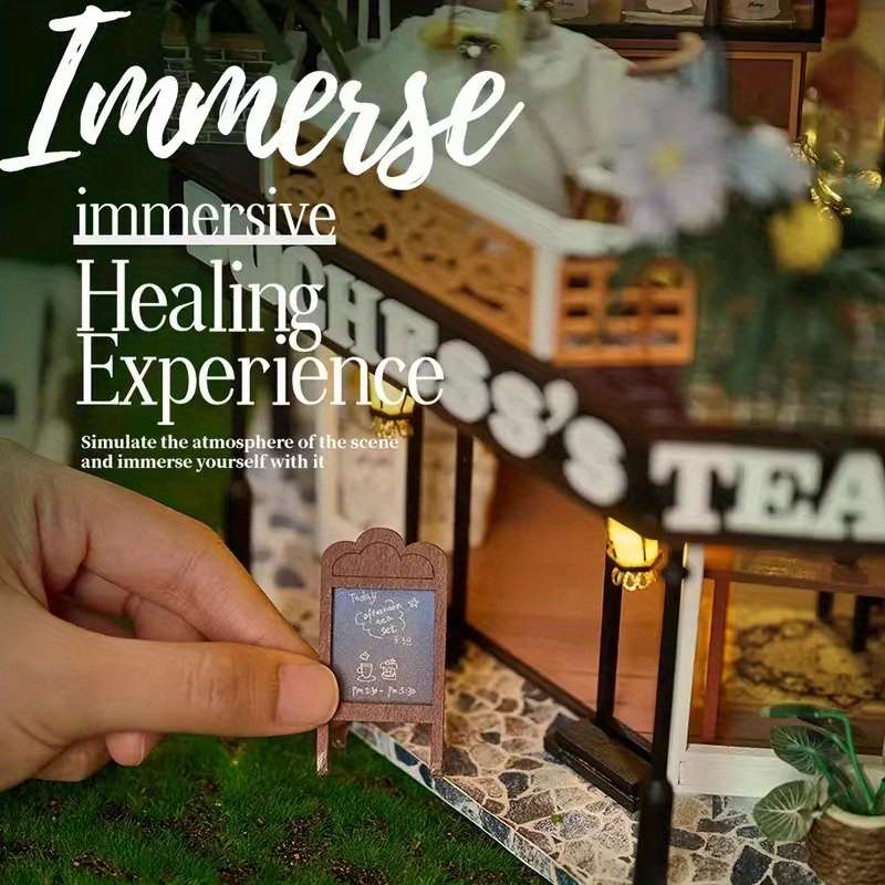 Building Toy Architectural Model Toy Set Model Simple Tea Room