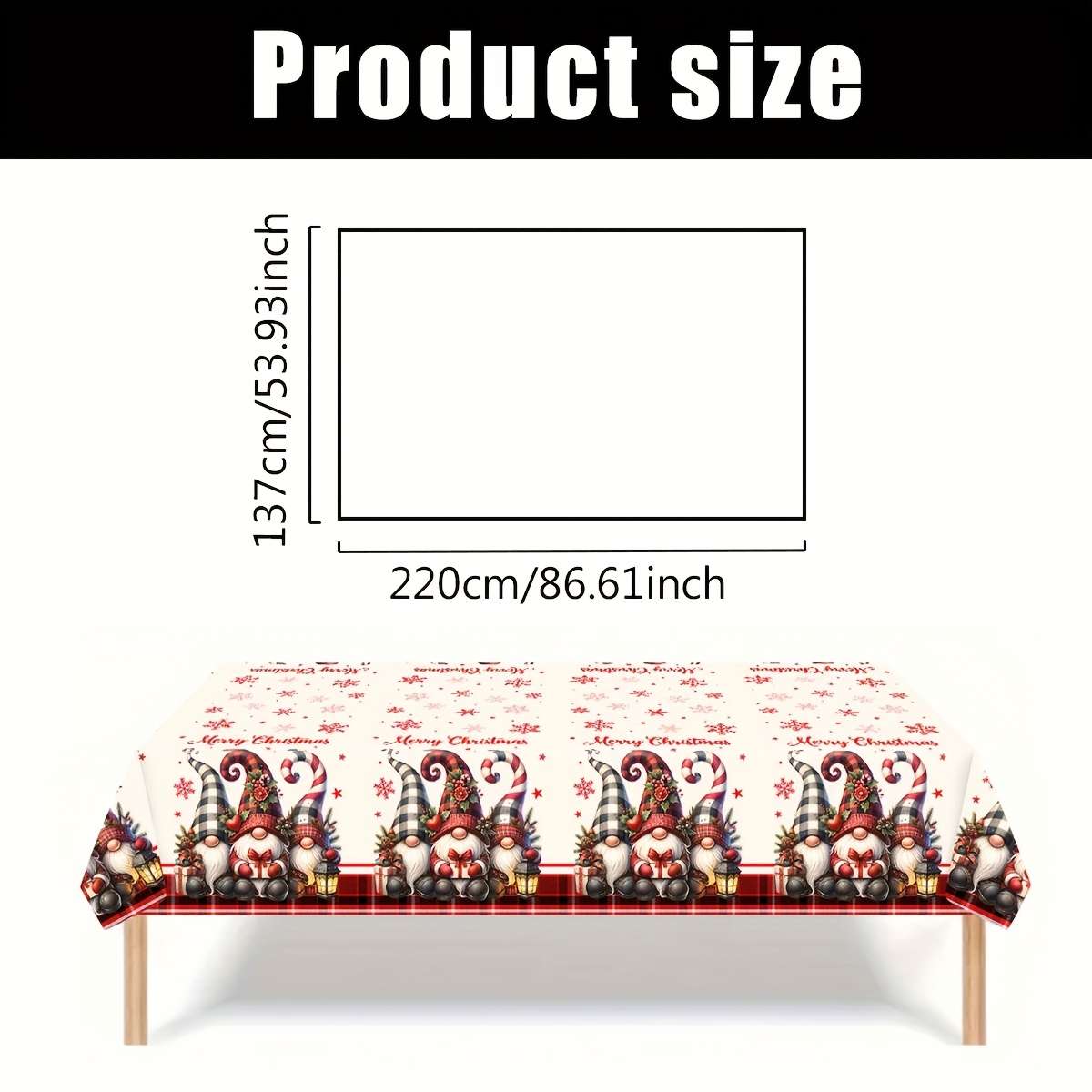 Christmas Tablecloth Quantity 2Pcs