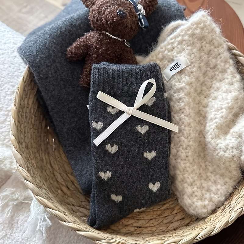 Women S Socks Color Beige Gray Bow1Pair Size Asian Onesize