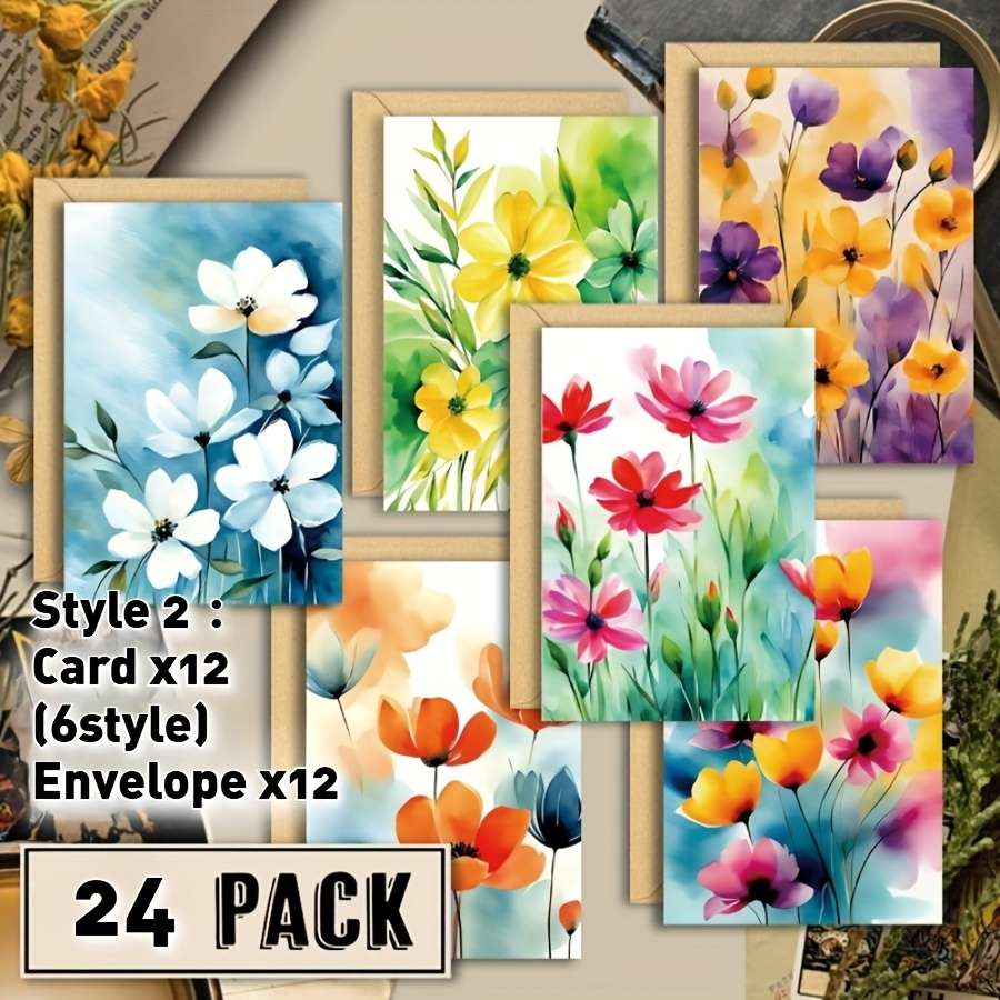 Greeting Cards Quantity 12 Pieces