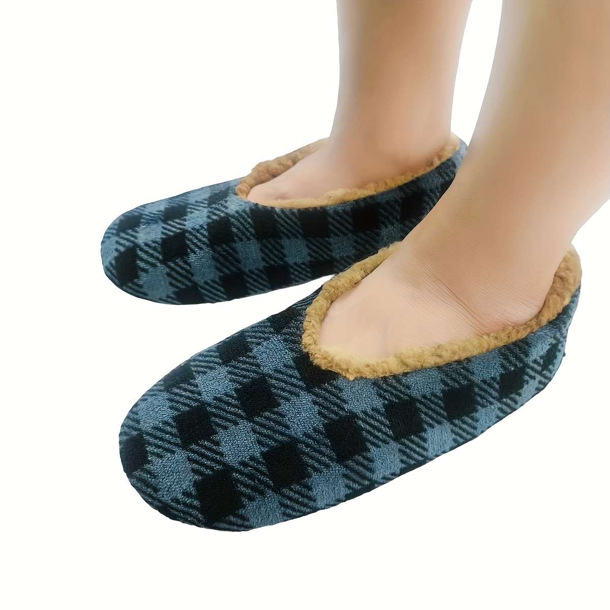 Cotton Slippers Color Navy Blue Sizeuk 8.5