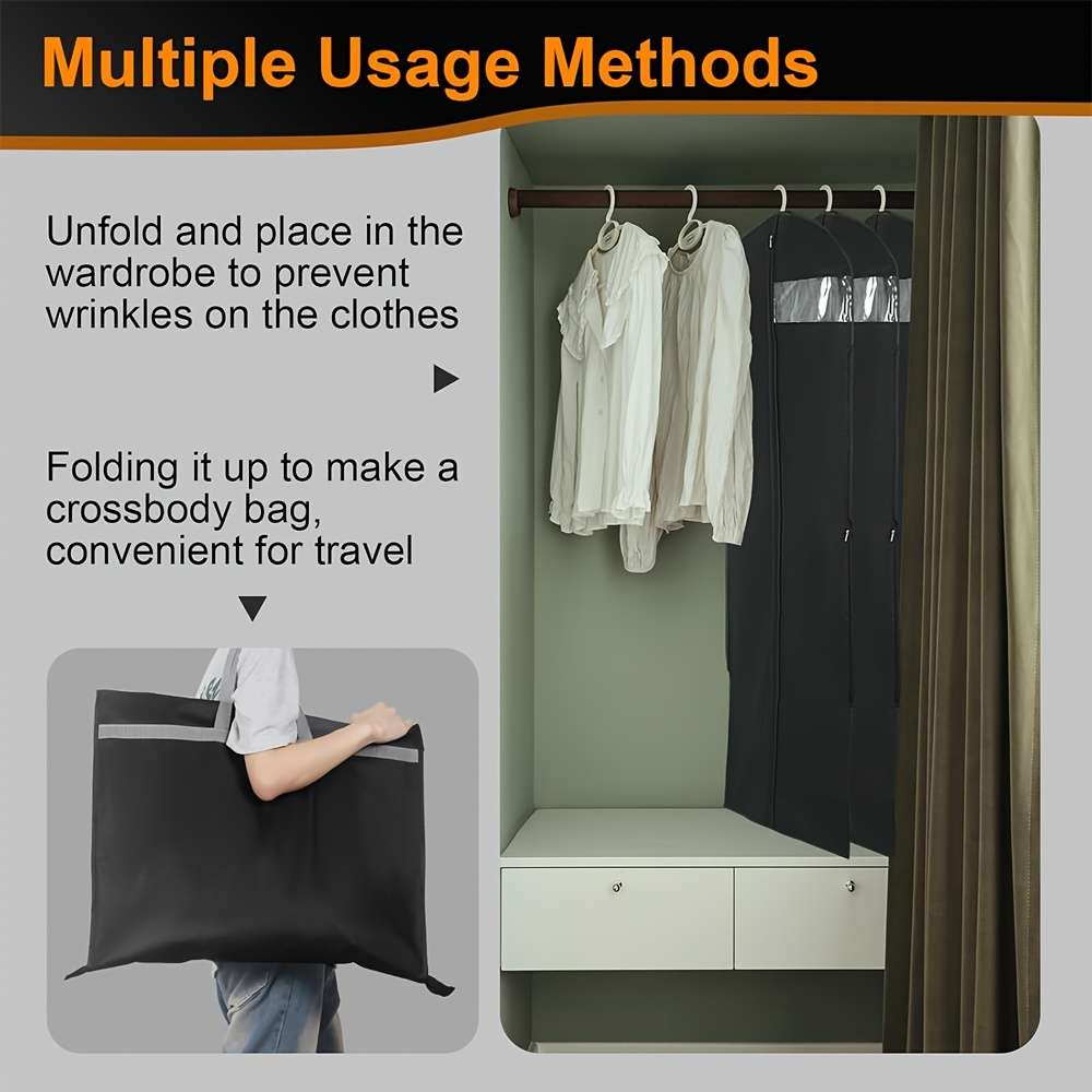 Clothing Dust Bags Color Black Quantity2Pcs