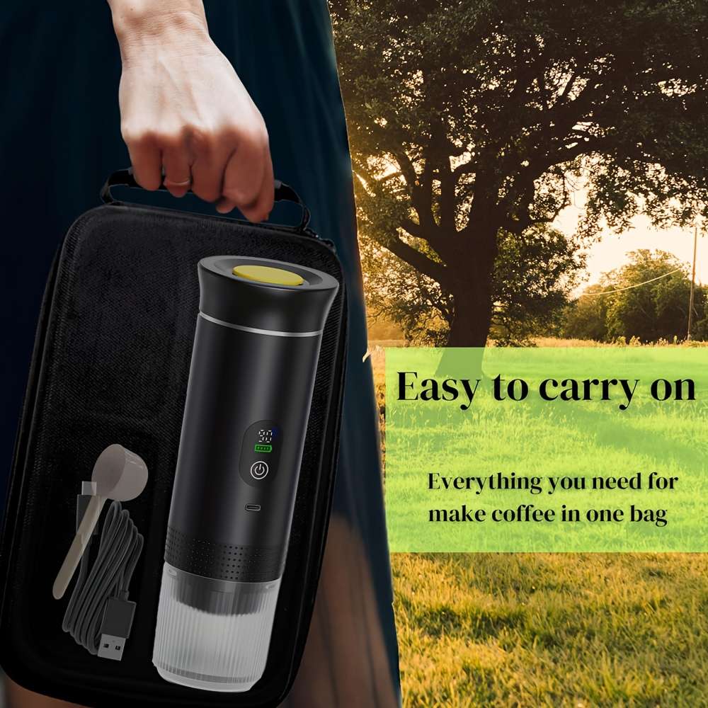 Upgrade Edition Portable Espresso Machine With Digital Display And Stand Type