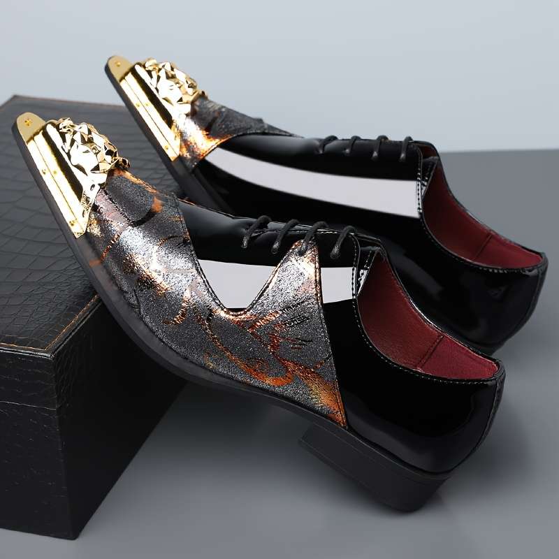 Mens Leather Shoes Color Black Sizeuk 10.5
