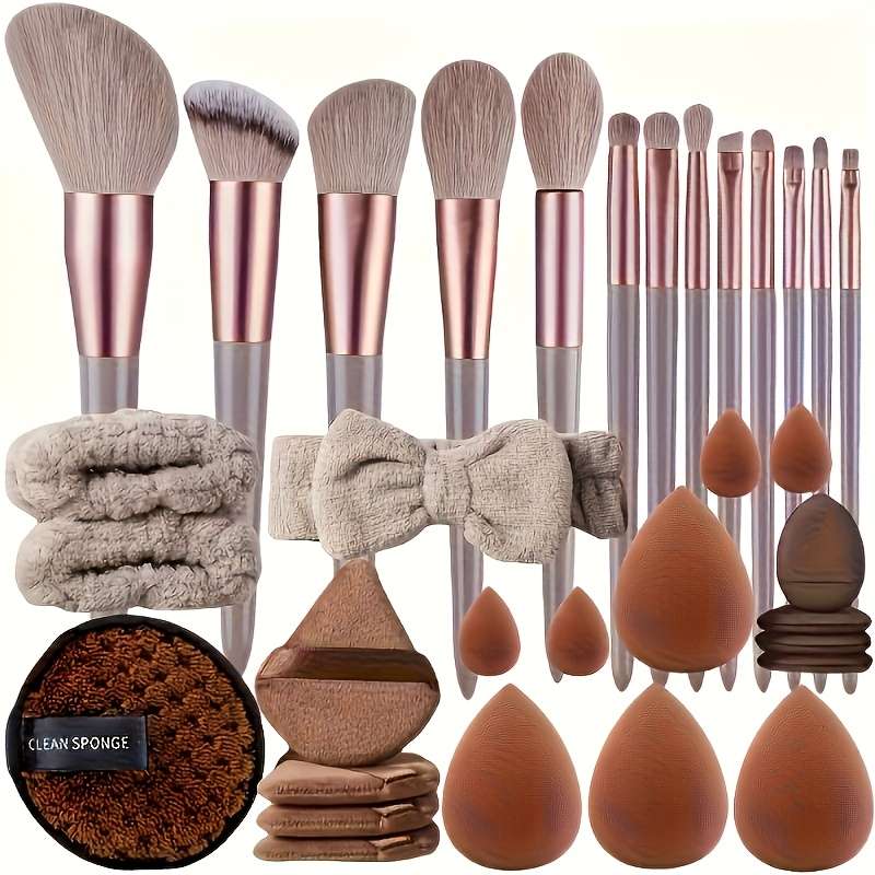 Makeup Brush Set Color Black Quantity16Pcs