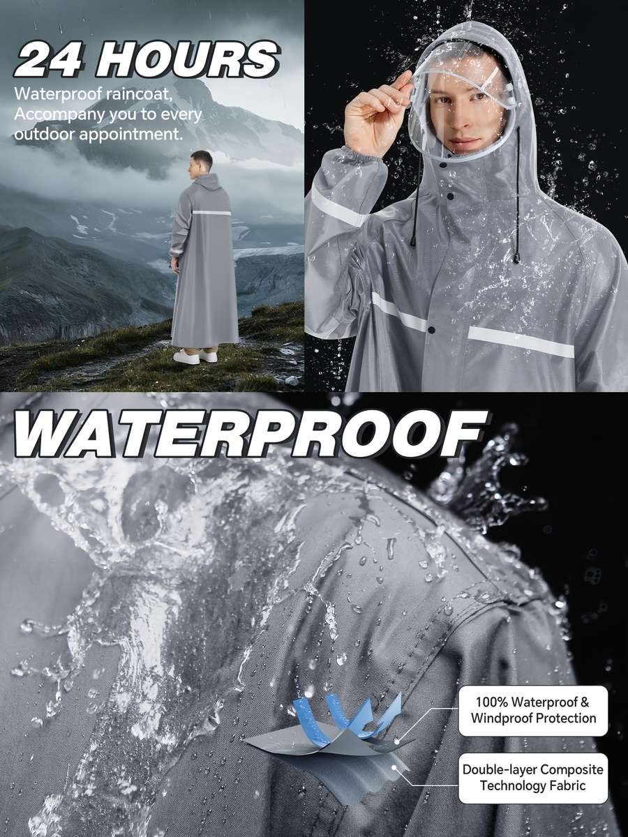 Raincoat Grey Size Uk M