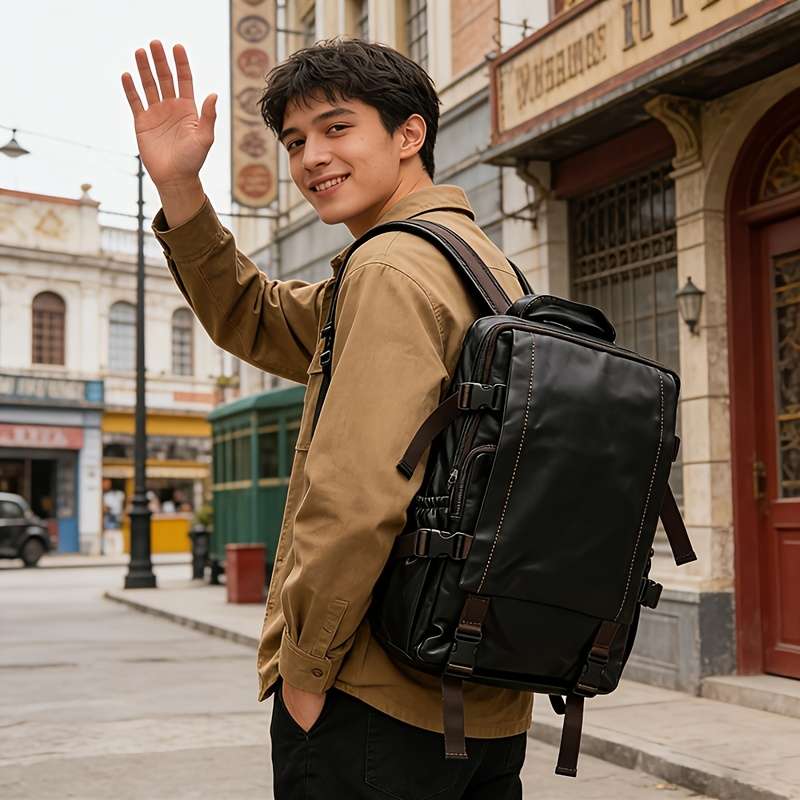 Men S Backpack Black