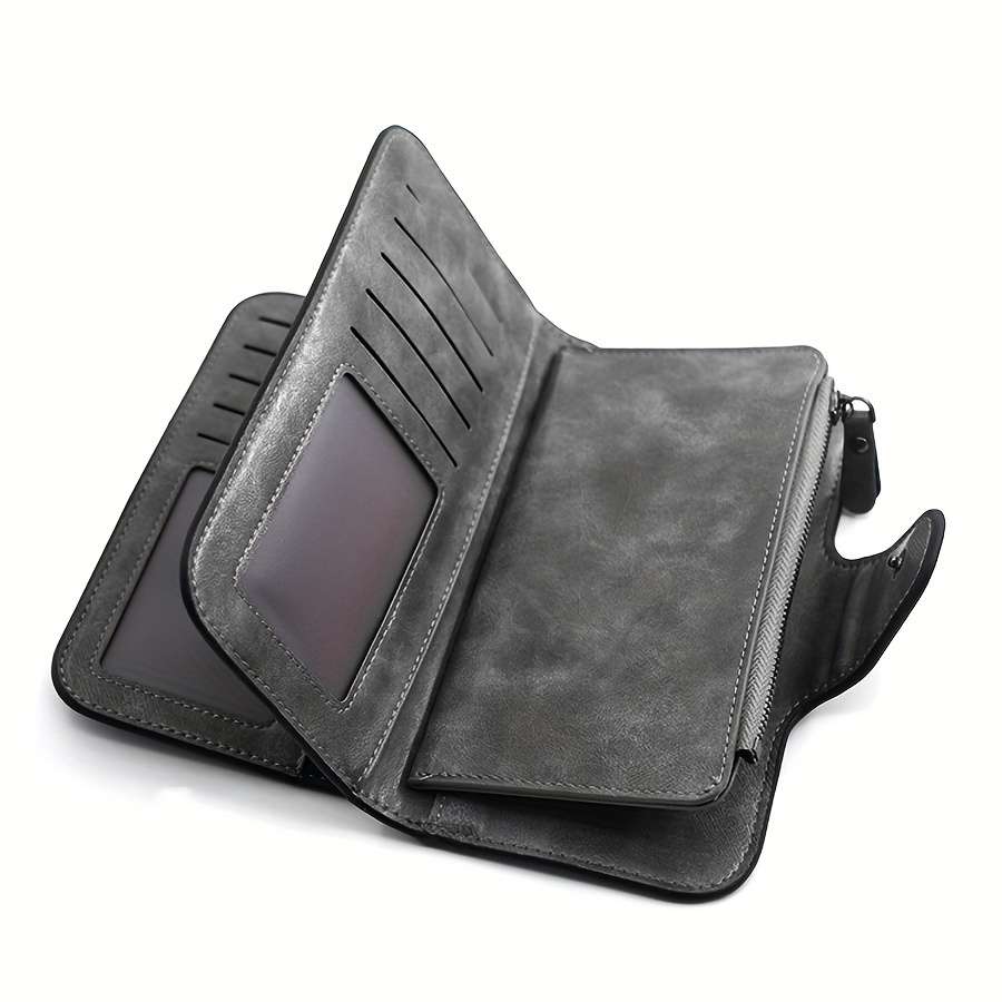 A Large Capacity Multifunctional Women'S Wallet With Multiple Card Slots A Long Three-Fold Des