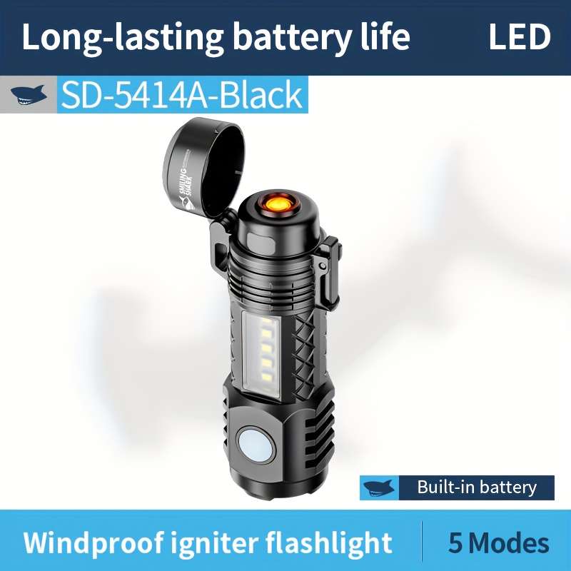 Flashlight Model Sd5414A Black