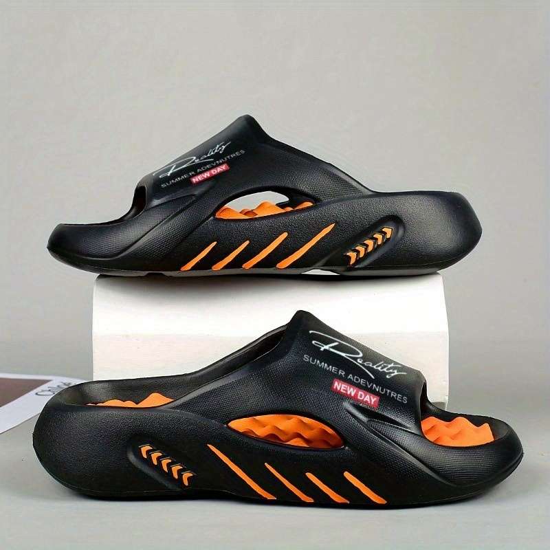 Men Slippers Summer Style Deep Grey Size Uk 8.5 To 9