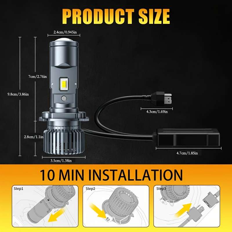 Car Lights Items 2Pcs Lefthand Drive