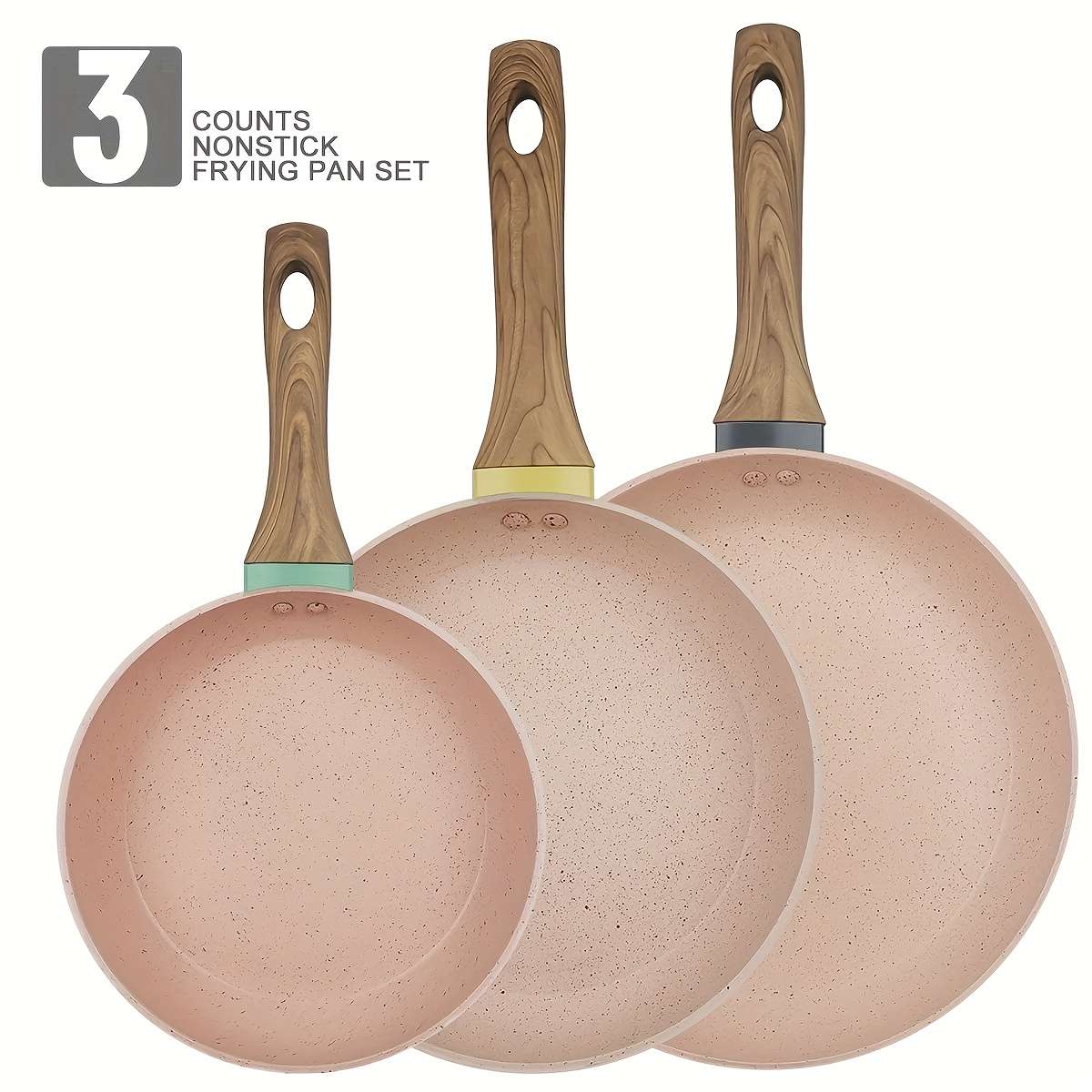 Frying Pan Color 3 Piece Set