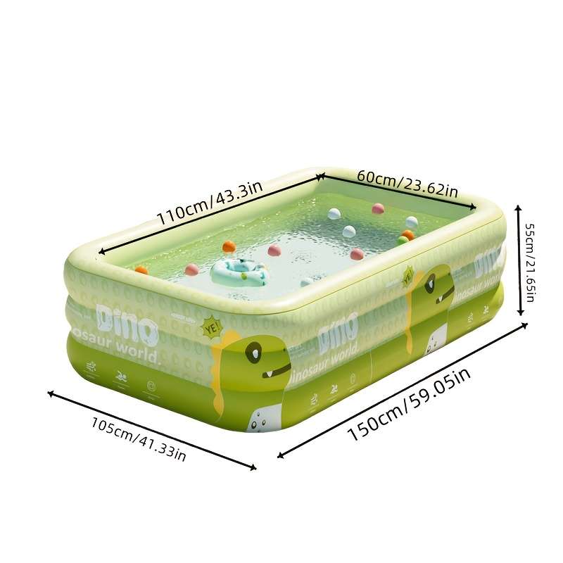 Swimming Pool Model Dinosaur Print 1.5M59.05In
