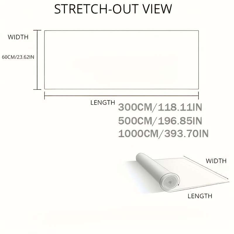 Self Adhesive Floor Sticker Silver Sandalwood Pattern 60cm x 10m