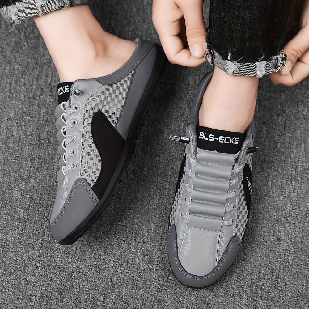 Men Slippers Summer Style Grey Size Uk 7