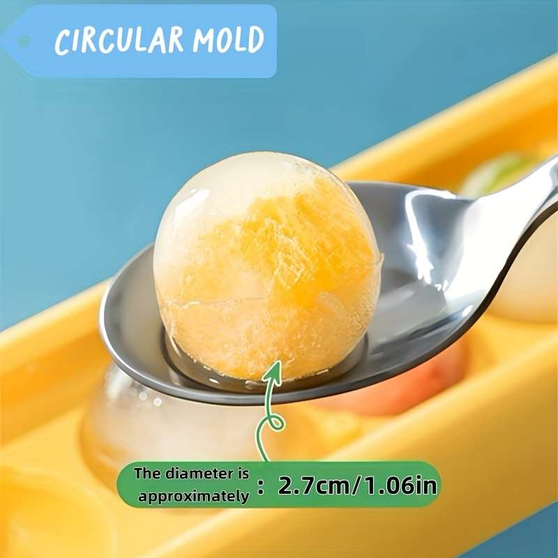 Ice Molds Color 2 Yellow Pieces  2 Green Pieces
