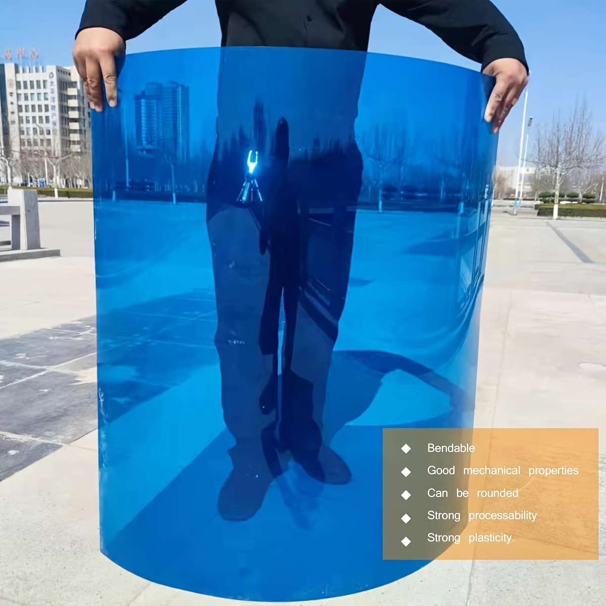 2pcs Professional Durable Multi Functional Durable Transparent Blue