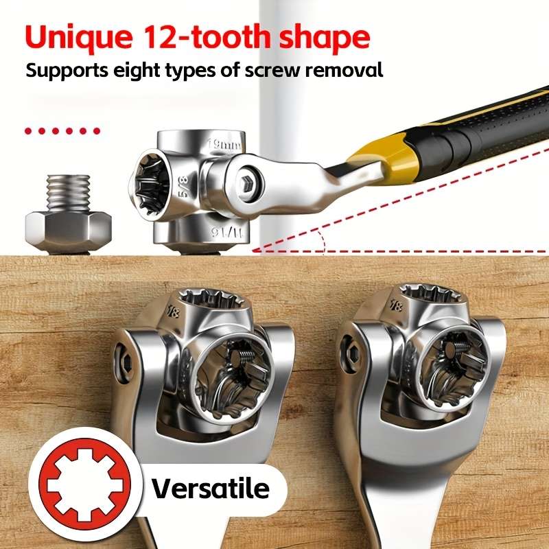 52-in-1 Multi-Function Socket Wrench Set with Anti