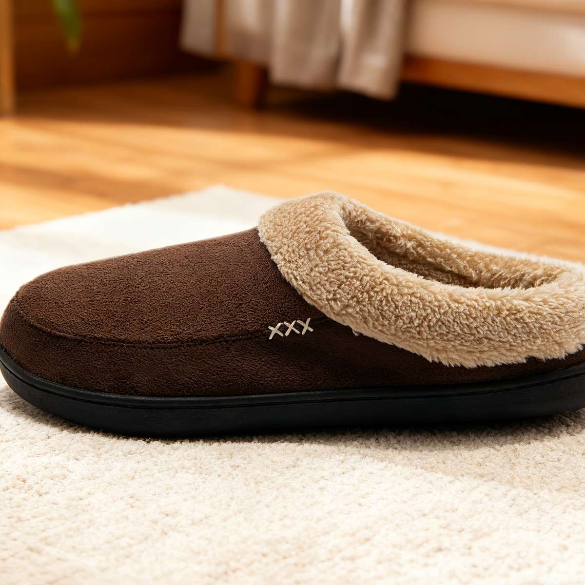 Cotton Slippers Color Camel Sizeuk 6.5-7